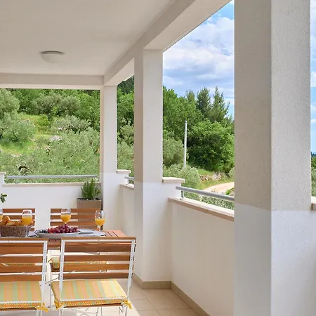 Villa With Two Separate Four-bed Apartments, Private Pool, Grill And Garage